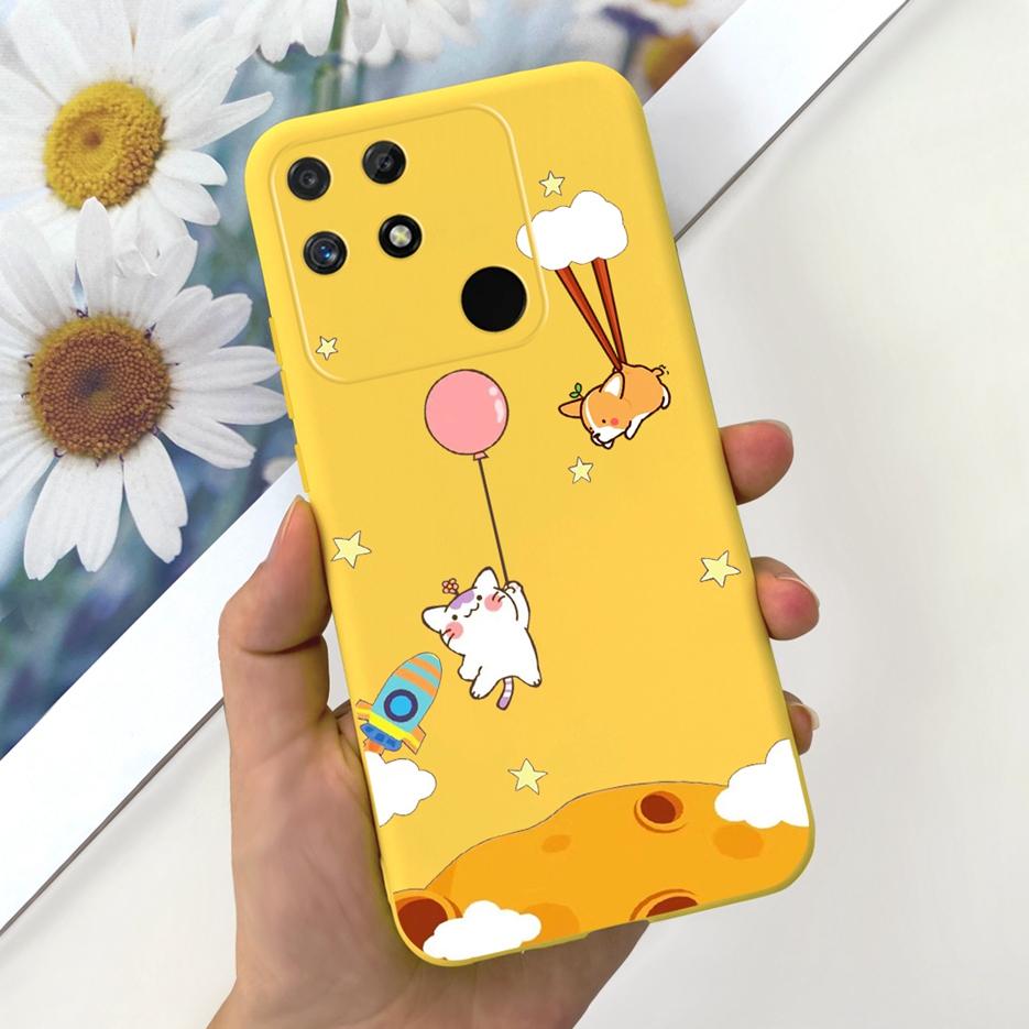 For Realme Narzo 50A Case RMX3430 Lovely Cartoon Cover Soft Silicone Phone Case For Realme Narzo 50i Narzo50A Prime Fundas Coque