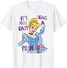 Hot Fashion Casual Disney Princess Cinderella Not Easy Being A Princess T-Shirt T-Shirt S-4XL Four Seasons