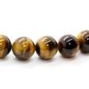 4A Natural Stone Tiger Eye 12mm Prayer Beads Large Size Necklace [Ishiki] [n281]