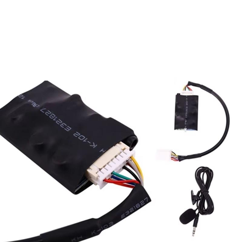 Car Radio Bluetooth-compatible Auxiliary Cable Microphone Plastic Adapter Cable Wireless Music Transmitter Cable Plastic