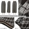 Kobe Lettuce Check Pleated Long Length Size Green Skirt, Skirt, Women's, Fall, Checked, [M4164], M,