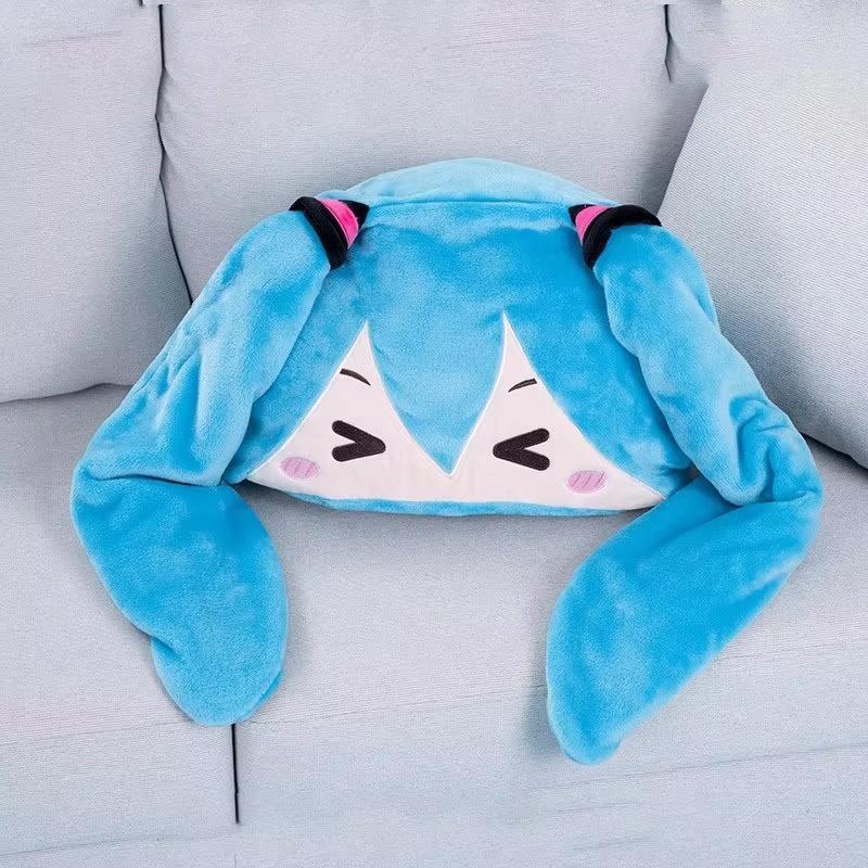Hatsune Itabag Multi Functional Hooded Air Conditioning Blanket Soft And Warm Siesta Shawl Miku Flannel Cloak Gift Kawaii