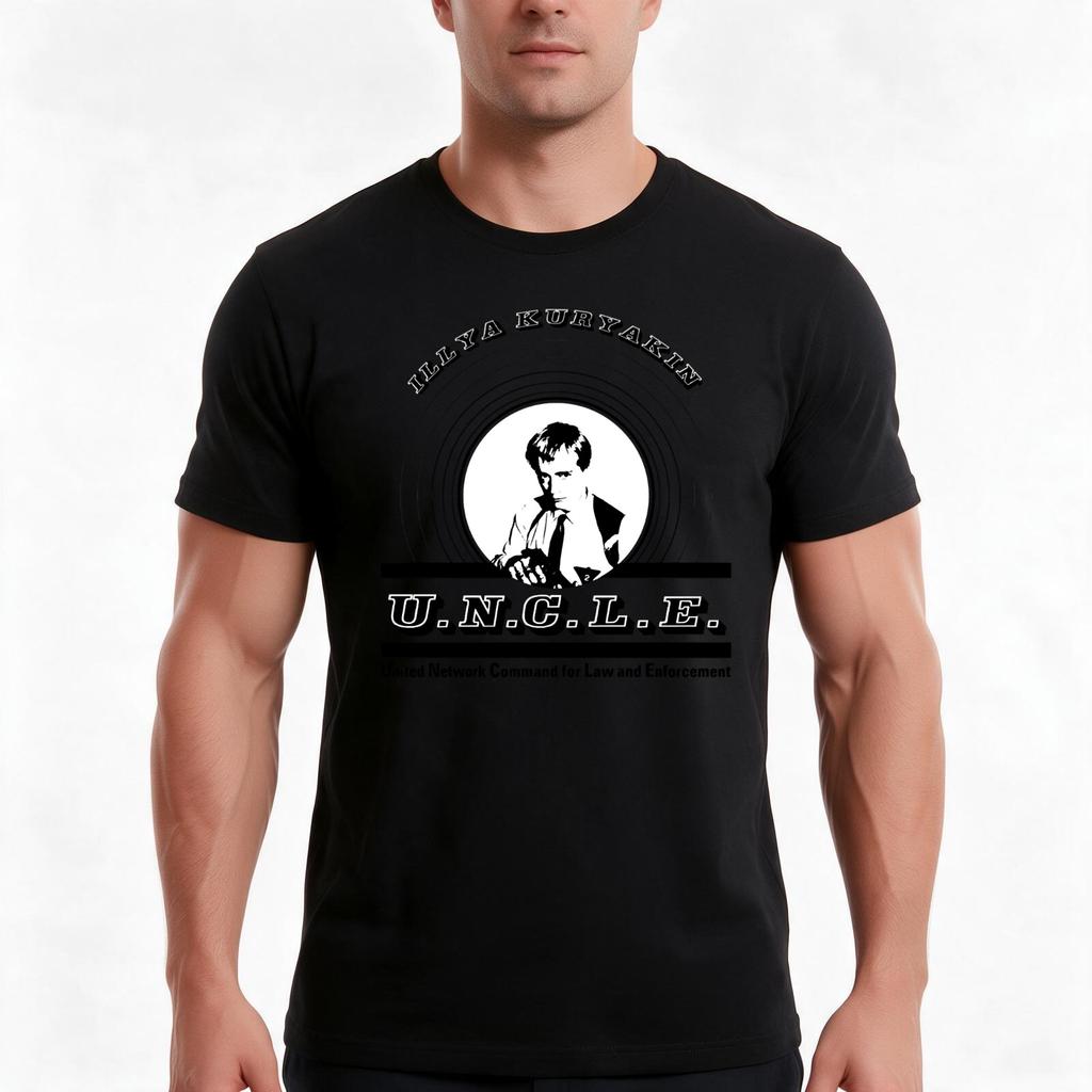 The Unisex From Uncle Illya Kuryakin Tshirt Summer Casual Cotton Tee Oversized Streetwear Tops Vintage Graphic Print