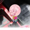 Universal Manual Pink Lever Change Knob Transparent Crystal Acrylic Gear Shifter Head Car Acrylic Shift Knob with Adapter