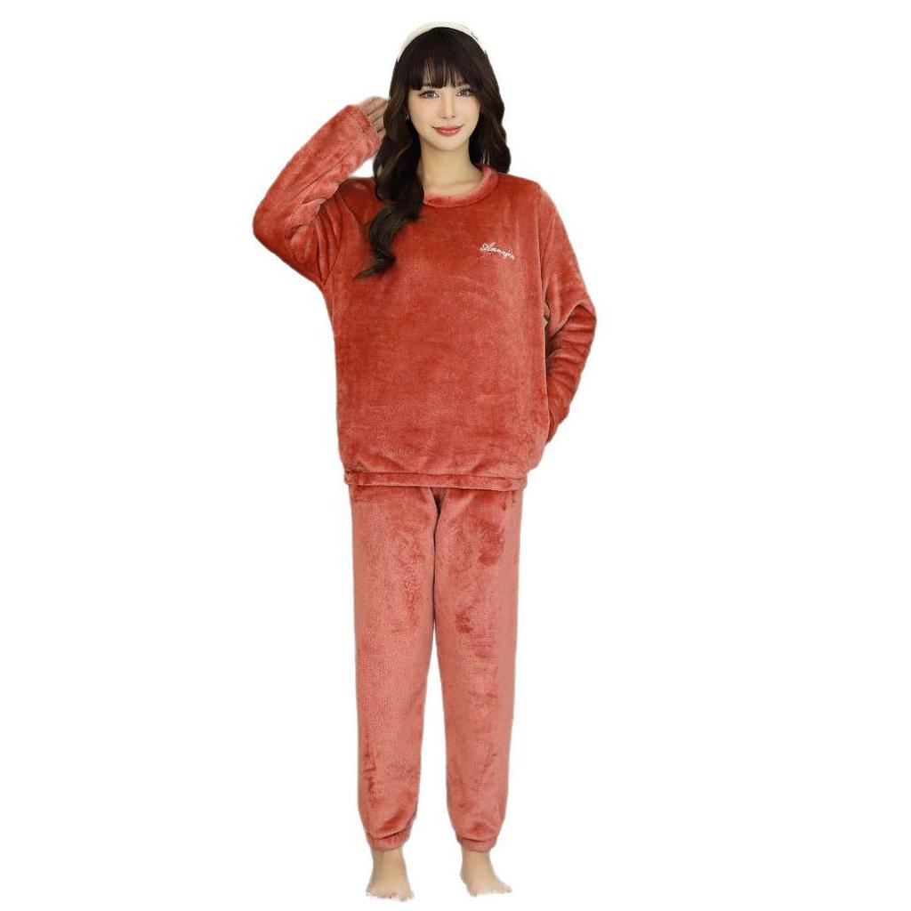Unisex-Pyjama-Set aus Flanell in Übergröße für Herbst/Winter 2025