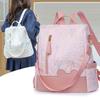 Colorful Embroidered Backpack Women's Large Capacity Commuter Backpack Student Schoolbag