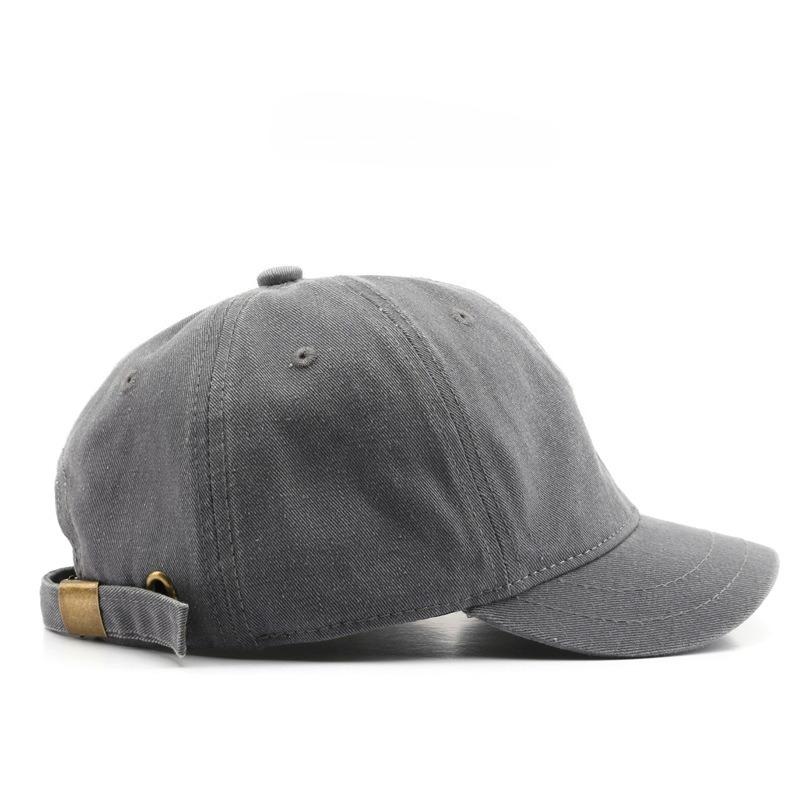 

Japanese street personality men s solid color light board short brim baseball cap outdoor sports women s sun protection visor cap cap L хакі