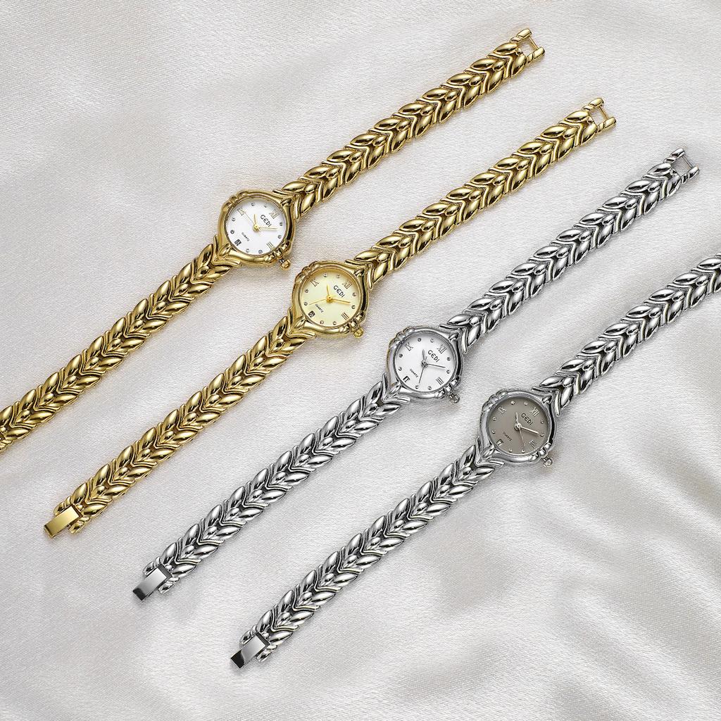 Exquisite And Compact Wheat Ear Bracelet Watch Niche Light Luxury High-End Sense Medieval Women'S Calendar Quartz Watch