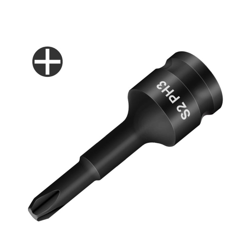 3/8'' Slotted/Cross Screwdriver Bit Sockets Sleeve Nozzles Nut Driver Set Screwdriver Set Bit Sets Tools Socket Wrench