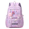 Anime 26 English Letters Printed Backpack Schoolbag for Teenager Student Girl Boy Bookbag Large Capacity Waterproof Travel Bag Gift Mochila