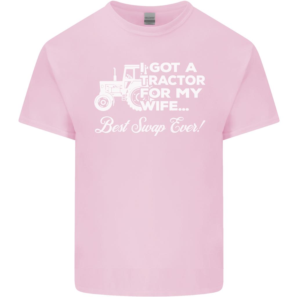 Tractor for My Wife Best Swap Ever Farmer Unisexs Light Cotton TShirt