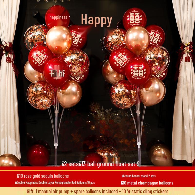 Wedding Balloon Pillar and Aisle Décor Set for Engagements and New Home Celebrations.