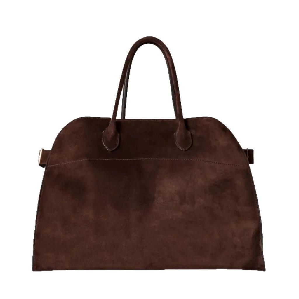 THE * ROW star with the same Margaux 15 inch handbag old money wind tote bag leather big bag suede bag