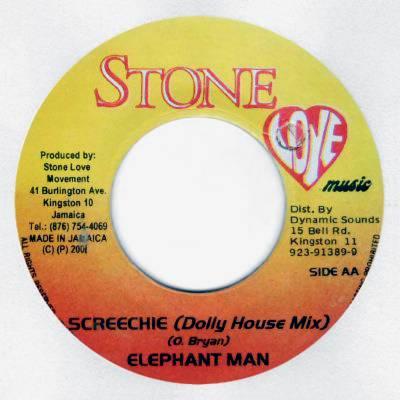 

7inch Record ELEPHANT MAN - Screechie NONE Stone Love Musi 2001 Jamaica Reggae, Ska & Dub Used