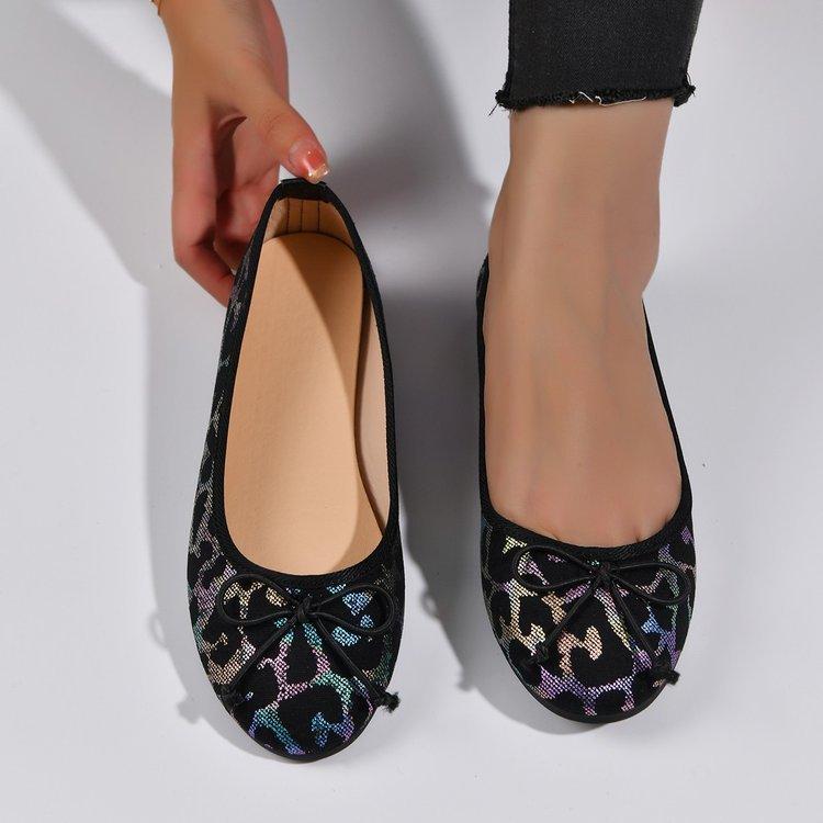 Zapatos Mujer Bailarinas Punta Redonda Casual Zapatillas Femeninas Vestido Enfermera Cómodos Nuevos Verano Sólido Goma PU Tela Ocio Calado Ho