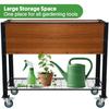 Raised Garden Bed with Legs and Wheels Self-Watering Planter Box 36x16x30 in Elevated Raised Bed with Drainage Hole Built to Wi