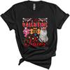 My Valentine Has Paws Cute Cool Valentine's Day Hearts Ragdoll Cat Paws Lover Unisex T-Shirt Black