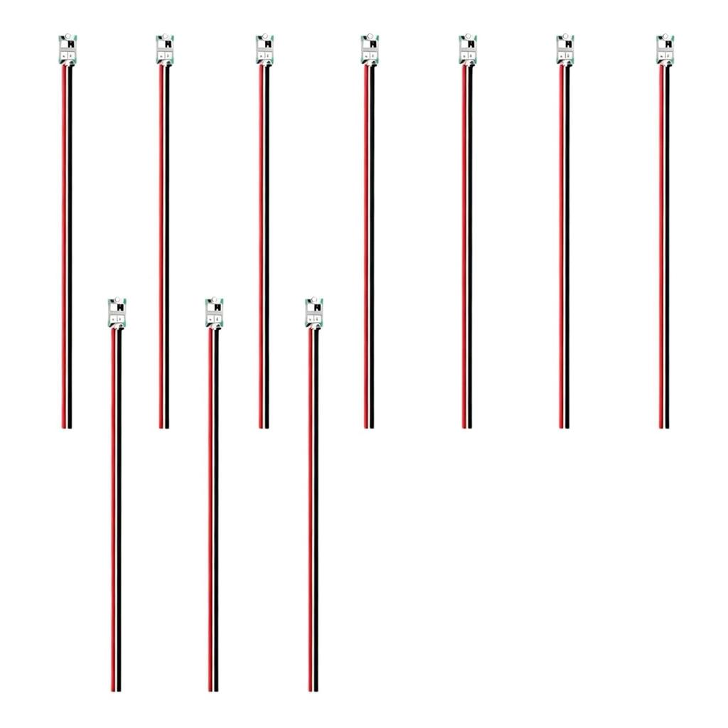 Chip LED miniature wiring 10 pieces 0603 SMD red 30cm lead wire copper diorama lighting railway models plastic architecture model buildings light DIY