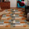 Color Patchwork Pattern Living Room Carpet Large Area Sofa Rugoldable Machine Washable Bedroom Bedside Non-slip Soft Floor Mat