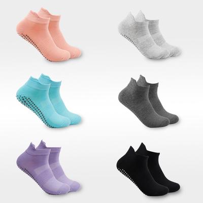 Damen Rutschfeste Atmungsaktive Yoga-Socken - Punktkleber Mesh Elastische Pilates-Socken