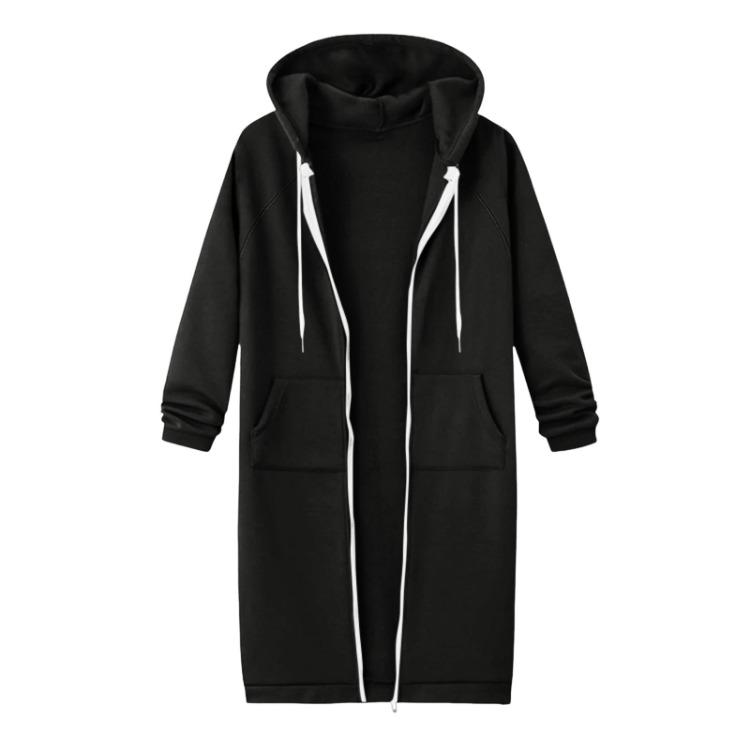 Fashionable Women Hoodie Jacket Loose Fit Long Sleeve Casual Zipper