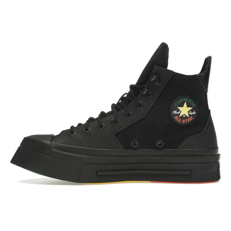 Converse Daily Paper X Chuck 70 De Luxe Squared High Pan-African Unisex Sneakers Black A12140C