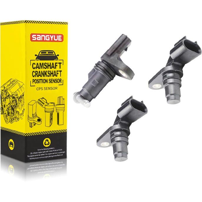 3pcs Crankshaft + Camshaft Position Sensor kit for 2.0L/2.2L/2.4L Chevrolet Chevy GMC Equinox Malibu Cobalt HHR Terrain Buick Pontiac Saturn