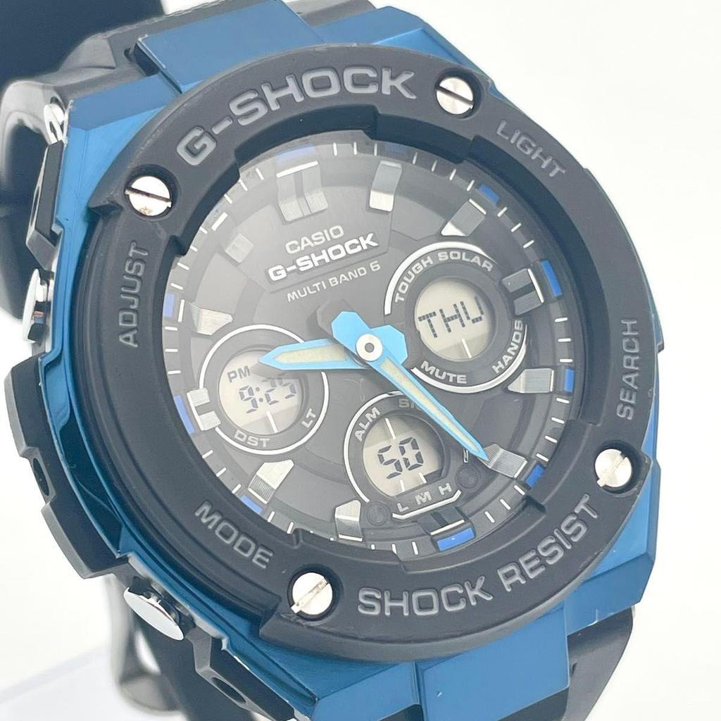 Used [Beautiful Condition] CASIO G-SHOCK Watch, Working Condition, Tough Solar, Blue, GST-W300G-1A2JF