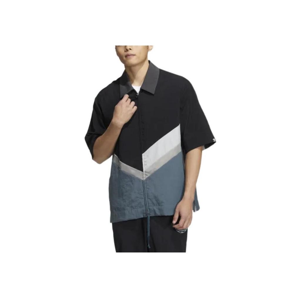 Adidas Originals Clover X Song For The Mute Colorblock Zip-Up Collared Short Sleeve Jacket Men Jacket Multicolor HS0980