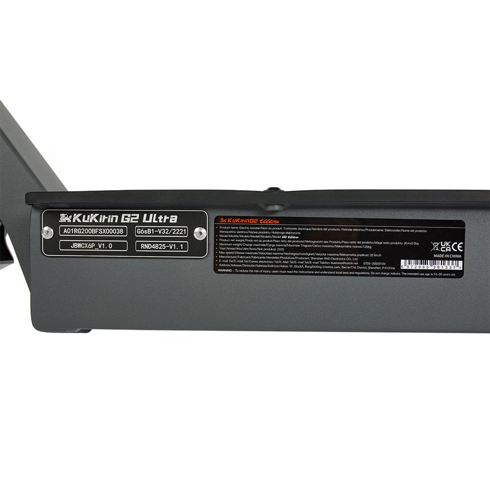 Elektroroller Faltbar Kukirin G2 Ultra 800Wx2 Dualmotor Elektroroller Erwachsener Höchstgeschwindigkeit 55 km/h 48V 18AH Reichweite 55KM Last 120Kg