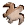 Starfishs Shape Seashells Display Box with Clear Acrylic Front Wood Seashells Holders for Shark Teeth Small Shadows Box