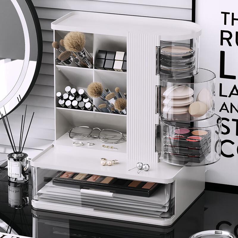 Rotating Desktop Cosmetic Organizer