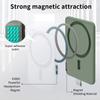 For iPhone 17 Pro Case Carbon Fiber Texture Leather Back Cover with Magnetic Detachable Suction Cup