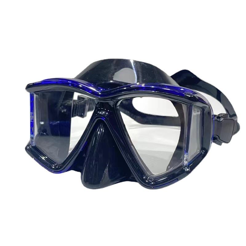 Full-Face Diving Mask & Snorkel Set for Adults – Transparent Silicone