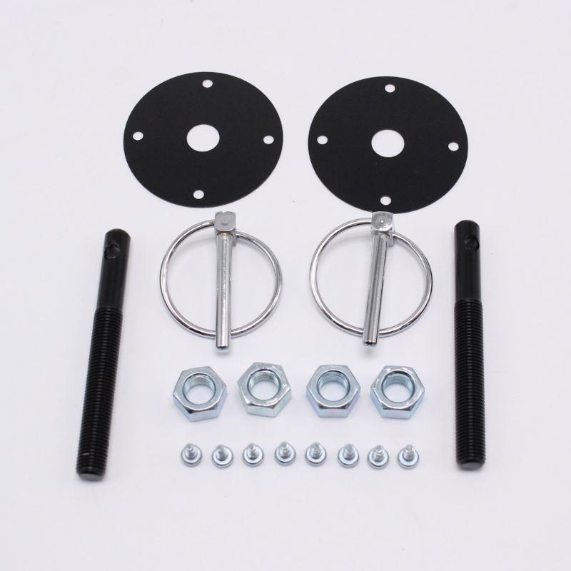 Universal Vehicle Hood Locking Latches Easy Installation Black Aluminum For SUV Truck Vehicle Off Roading Driving Safety