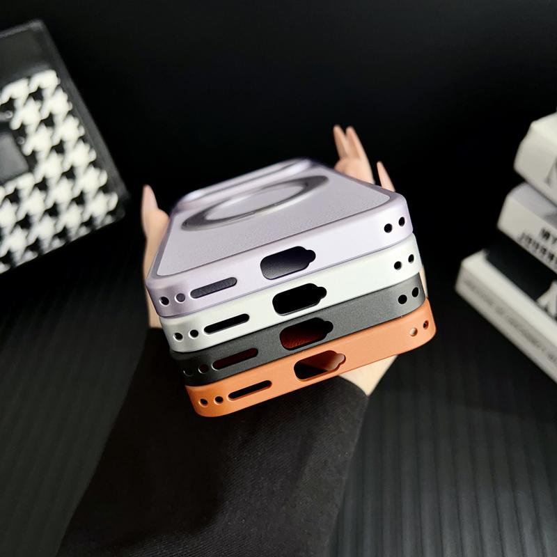 For Honor 500 Honor 500 Pro Case Litchi Grain Leather Strong Suction Metal Kickstand 360° Rotatable Spray Coating Hybrid Cover