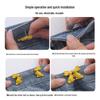Detachable No-Sew Waist Cinching Buckles: Adjustable from Large To Small