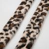 Waistband for Women Elegant Furred Plush Luxurious Belt Maillard Color Retro Girdle Belt Stylish Leopard Print