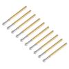 100pcs Pogo Pin Q Head Type 4 Claws Brass Stainless Steel Material Easy Replaceable 5A Rated Current PCB Testing Pins