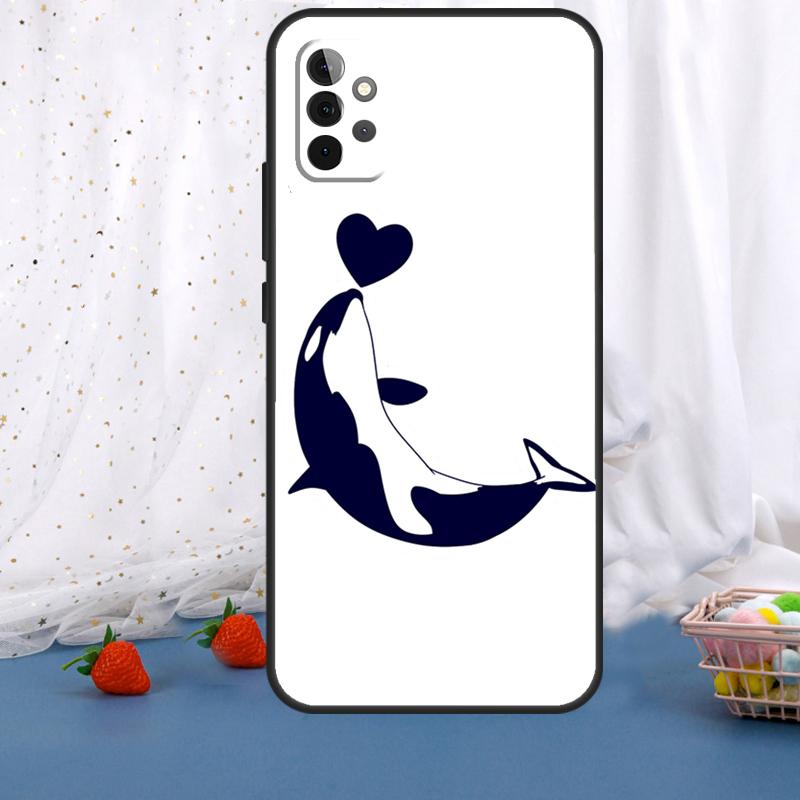Orcas Whale For Samsung Galaxy A54 A34 A14 A36 A56 A26 A16 A15 A55 A53 A33 A35 A22 A32 A52 A05 A06 Case