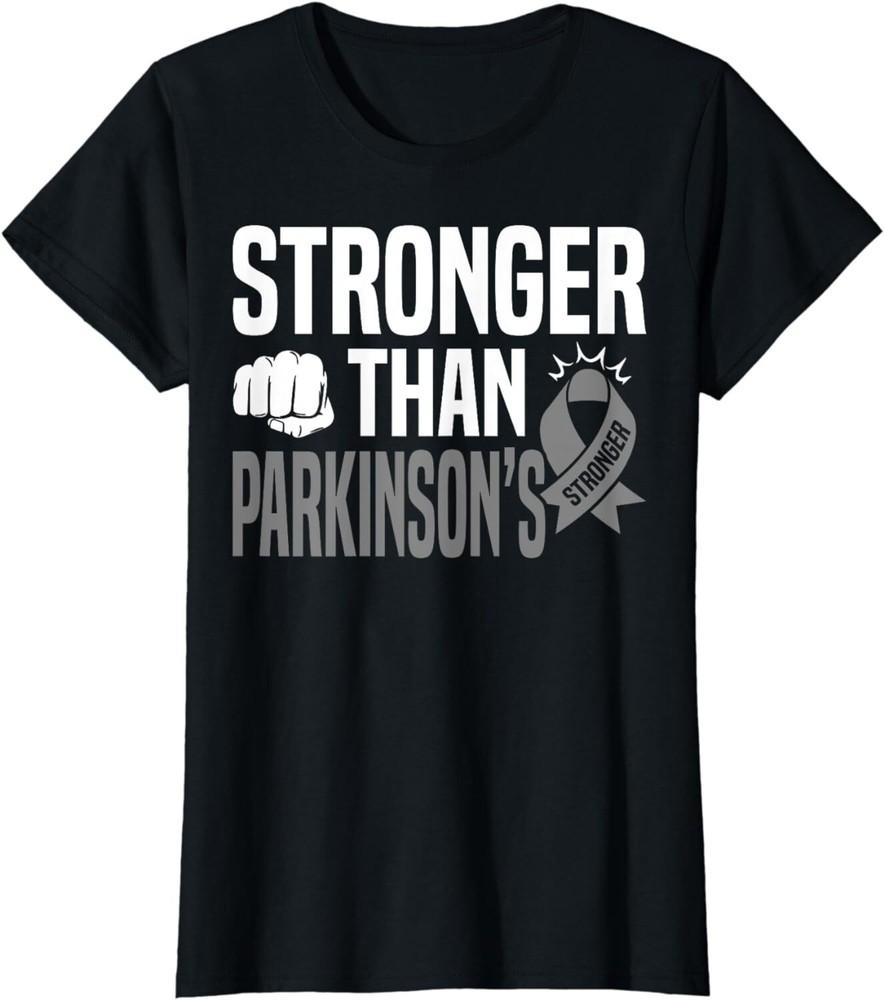 Stronger Than Parkinson Disease Awareness Support Ladies  Crewneck T-Shirt Unisex T-Shirt L