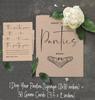 Inkdotpot Beige Drop Your Panties Bachelorette Party Panty Game Rustic Kraft Paper Bridal Shower Game 1 SignA    30 Size