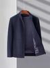 Men's Wool Coat - 2026 Stand Collar, Casual Business Style, Thick, for Middle-aged & Dad's Wear