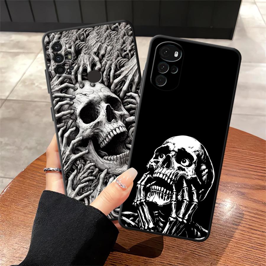 Case for Motorola Moto G51 G73 G22 Edge40 G71 G50 G32 G60s Edge 20 Pro 30 Lite G52 G53 G30 Phone Cover Skeleton