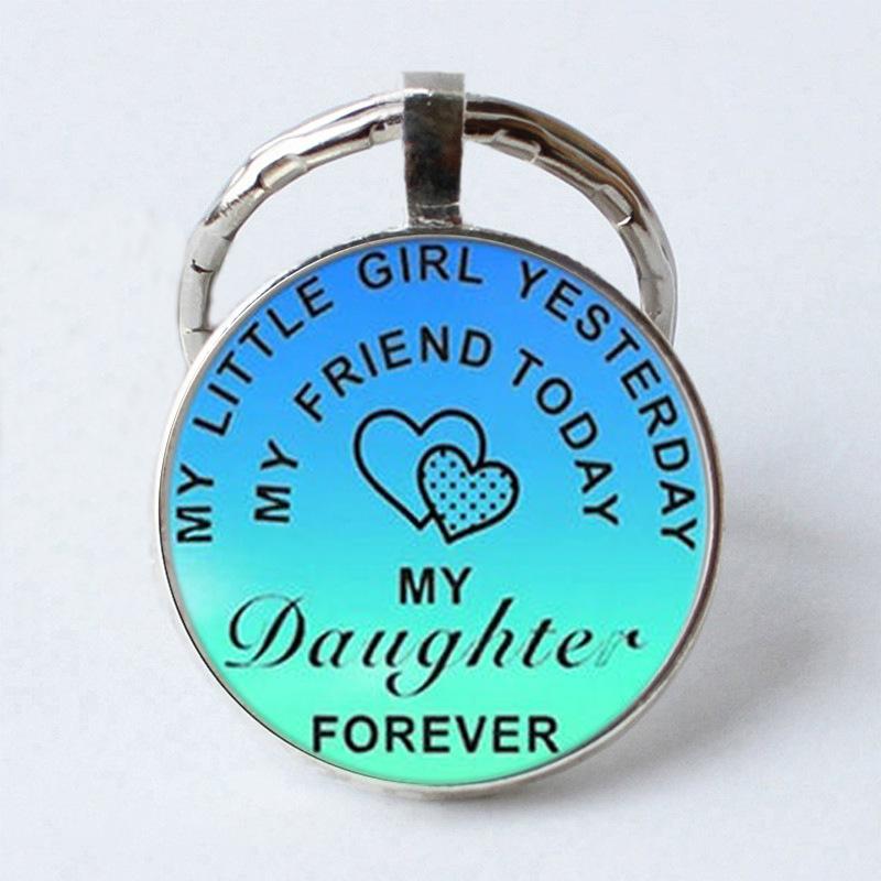Keychain Accessories Pendant Floral Thanksgiving Text Good Friends Retro Personalized Keychain Gift Pendant