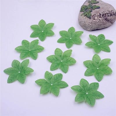 100pcs Rose Leaf Decorative Rose Green Leaves DIY Wreath Leaf Artificial Flower Leaves