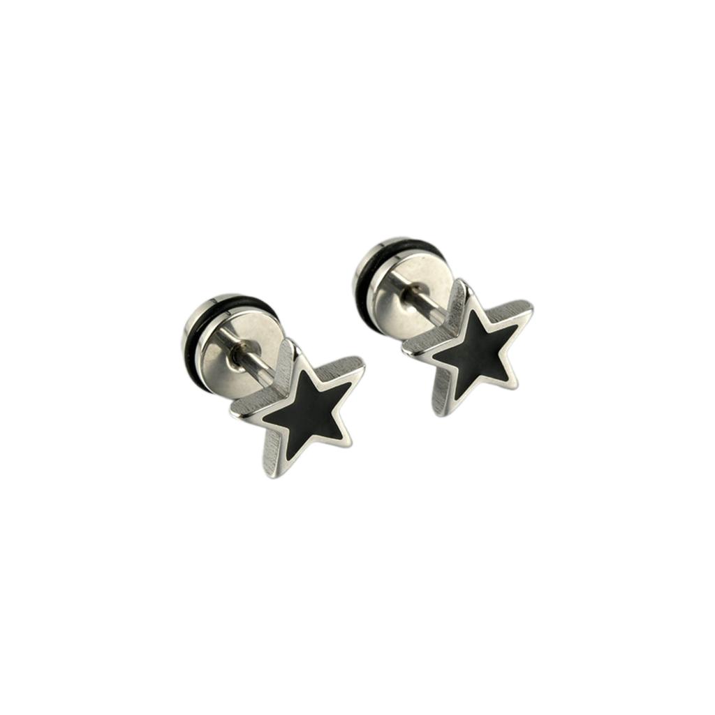 Unique Stainless Steel Skull Ear Piercings Goth Ear Studs Earrings Comfortable Wear Party Makeup for Fashion Enthusiasts