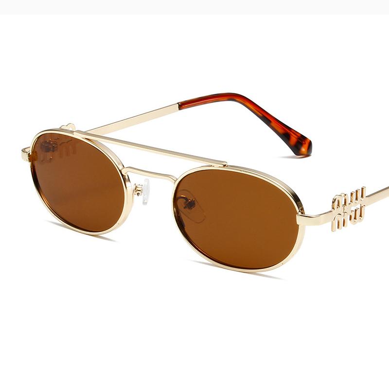 

Oval Retro Sunglasses Women Fashion Metal Frame Eyeglasses Women Personality Simple Glasses Women Mujer