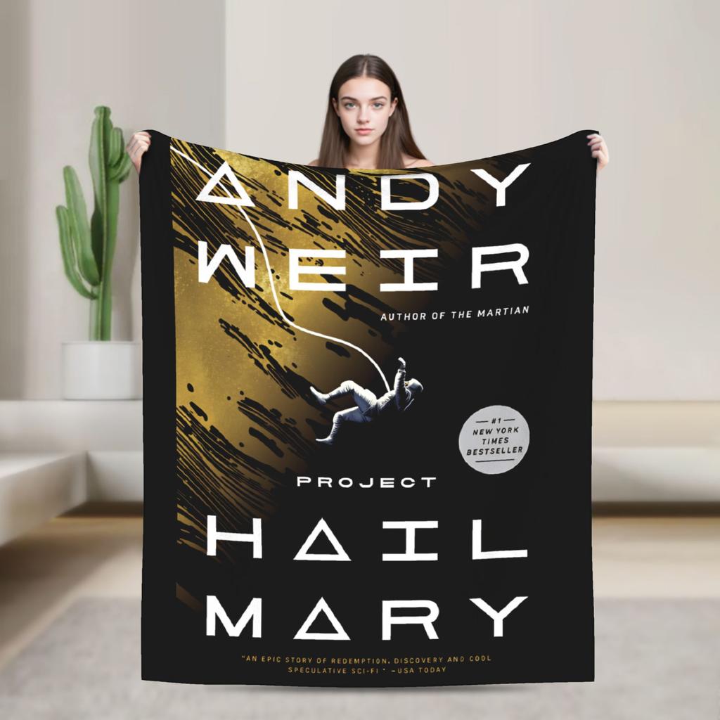 Project Hail Mary Warm Soft Blanket  Airplane Travel Plush Throw Blanket Pattern Bedroom Flannel Bedspread Sofa Bed Cover