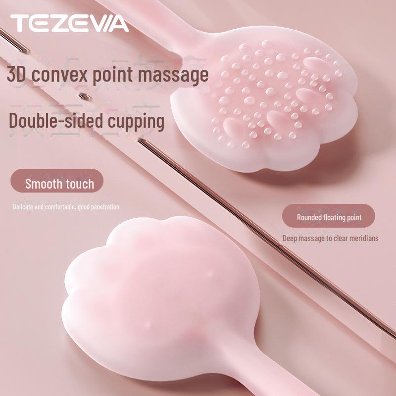 Tezewa Silikon-Massagebrett für Ganzkörper-, Nacken- und Schulter-Meridiantherapie